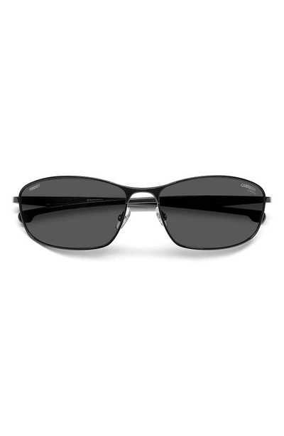 Carrera Eyewear X Ducati 64mm Rectangular Sunglasses In Black/ Grey