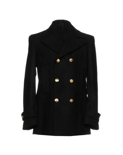 Versace Coat In Black