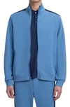 Bugatchi Men's Double-sided Comfort Knit Full-zip Sweatshirt In Slate