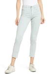 Ag The Prima Mid Rise Crop Cigarette Jeans In Pacific Chrome