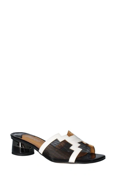 J. Reneé J.renée Amorra Slide Sandal In White/ Black