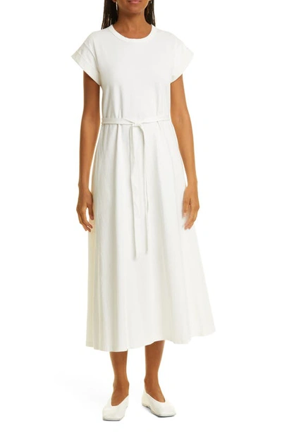 La Ligne A-line Jersey Midi Dress In White