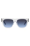 Givenchy 52mm Polarized Square Sunglasses In Grey/ Other / Gradient Blue