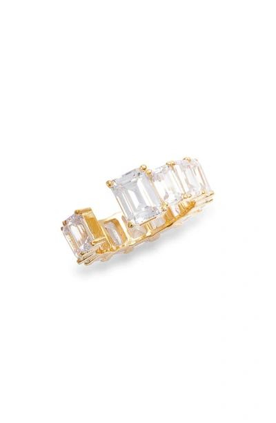 Shymi Open Cubic Zirconia Band In Gold