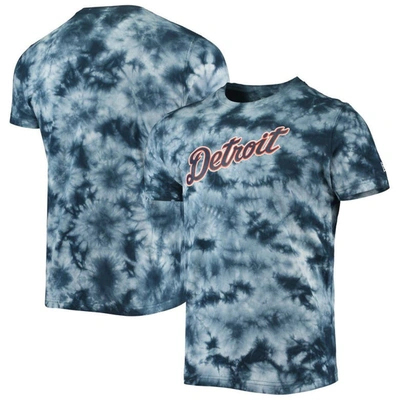 New Era Navy Detroit Tigers Team Tie-dye T-shirt