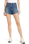 Ag Alexxis High Waist Wedgie Cutoff Denim Shorts In Viewpoint Undone