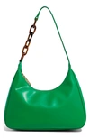 House Of Want Newbie Vegan Leather Shoulder Bag In Green