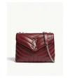 Saint Laurent Medium Cassandra Calfskin Shoulder Bag - Red In Palisandre