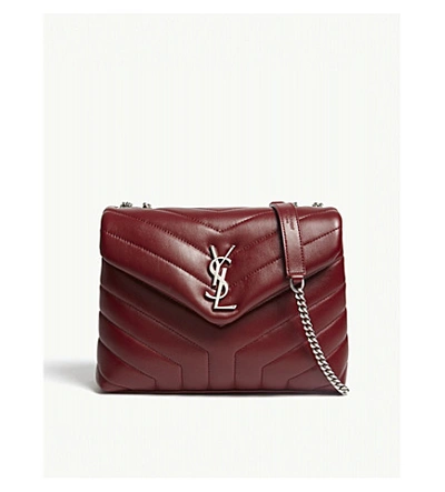 Saint Laurent Medium Cassandra Calfskin Shoulder Bag - Red In Rouge Eros/ Rouge Eros