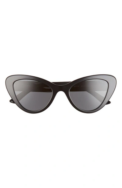 Prada 52mm Cat Eye Sunglasses In Black