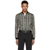 Saint Laurent Reversible Striped Cotton-blend Bomber Jacket In Multi