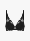 Simone Perele Reve Plunge Lace Push-up Bra In Black