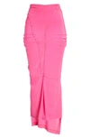 Talia Byre Patched Slim-fit Mid-rise Woven Maxi Skirt In Pink