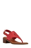 Tommy Hilfiger Women's Olaya Low Heeled Sandals Women's Shoes In Red