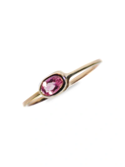 Anzie Women's Classique 14k Yellow Gold & Pink Tourmaline Ring