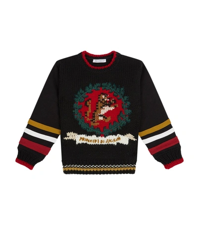 Dolce & Gabbana Knit Front Sweater In Multi