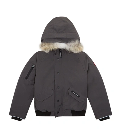 Canada Goose Rundle Hooded Bomber In Grey