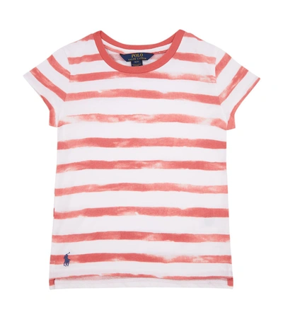Ralph Lauren Washed Stripe T-shirt In Red