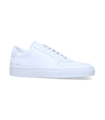 Common Projects B Ball Leather Low-top Sneakers In Grey Violet