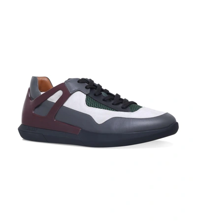 Bally Avion Leather Sneakers In Grey
