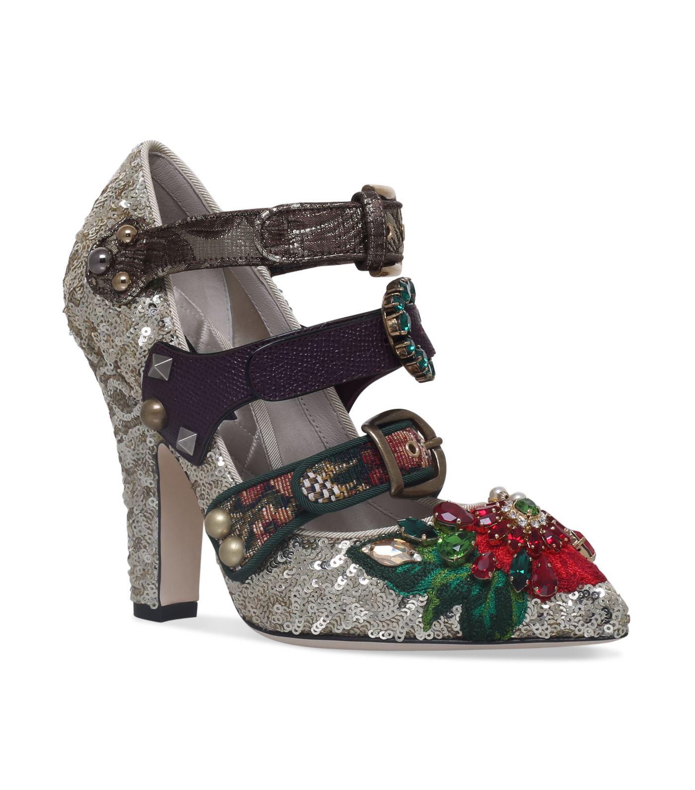 multicolor sequin pumps