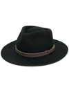 Barbour Logo Embossed Fedora In Black