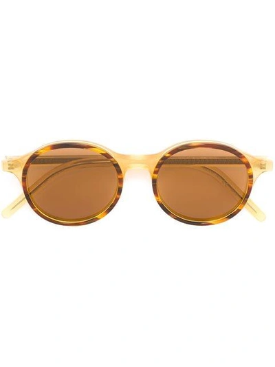 Tomas Maier Round Frame Sunglasses In Brown