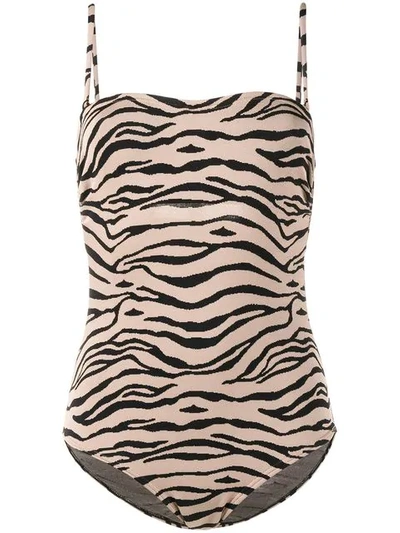 Prism Bathsheba Tiger One-piece Swimsuit - Brown