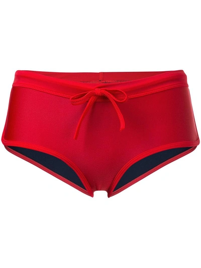 Duskii Kailua Bikini Shorts In Red