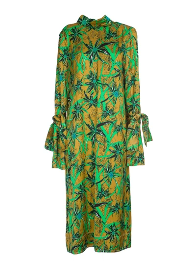 Marni Free Cut Dress In Green