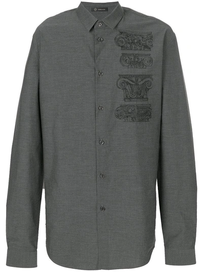Versace Embroidered Capitelli Shirt