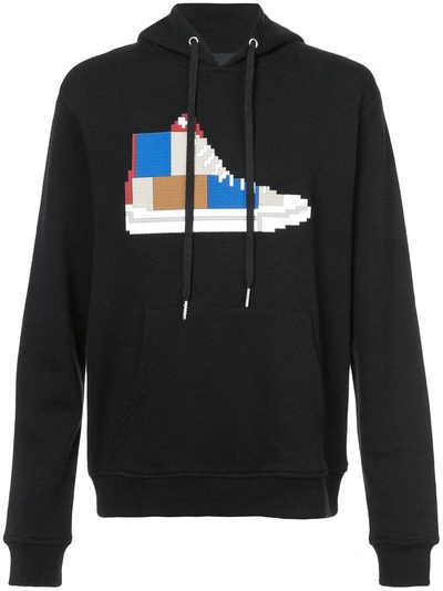 Mostly Heard Rarely Seen Graphic Cotton Hooded Sweatshirt In Black