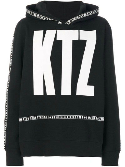 Ktz Black Letter Logo Hoodie