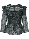 Marissa Webb Ruffled Lace Blouse