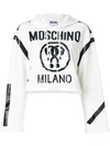 Moschino Question Mark Cropped Hoodie