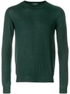 Zanone Classic Knitted Sweater - Green