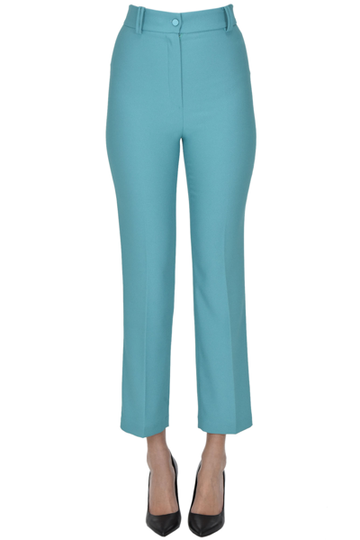 Hebe Studio Trouser In Aquamarine