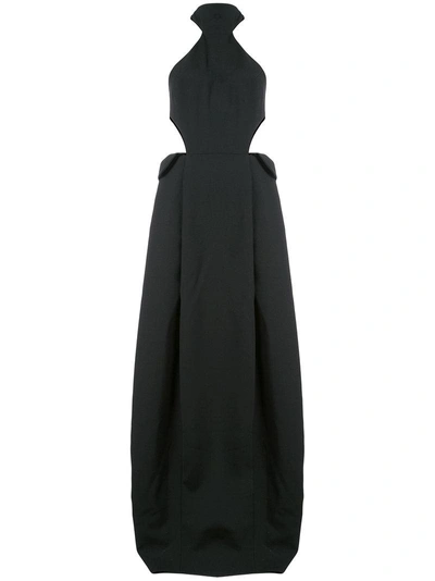 Rosie Assoulin Cut-out Maxi Dress In Black