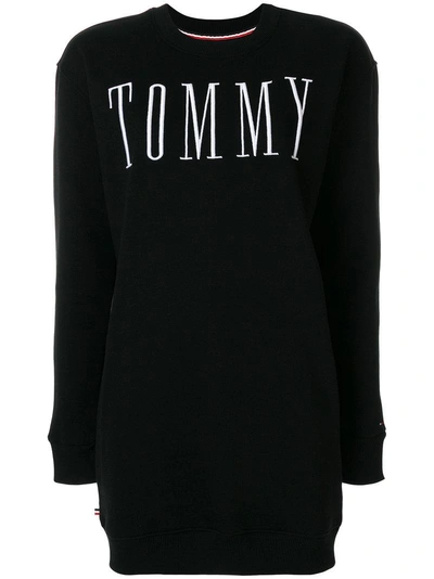 Tommy Hilfiger Logo Patch Sweater Dress