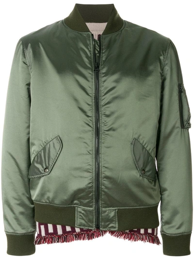 As65 Bomber Jacket In Green