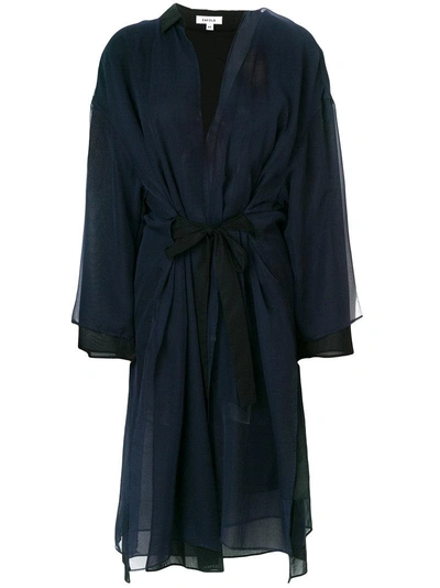 Enföld Panelled Chiffon Robe