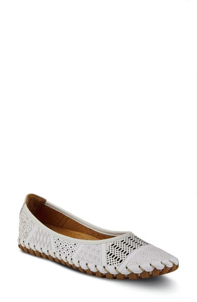 Spring Step Women's Kenyetta Ballerina Shoes Women's Shoes In White