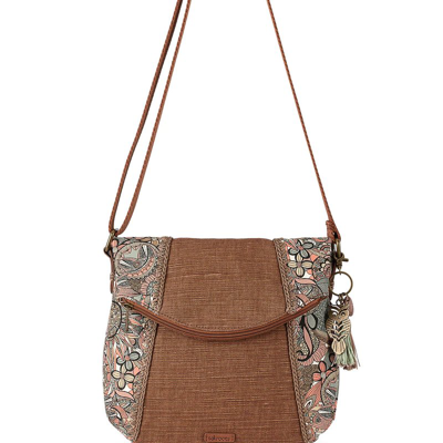 Sakroots Women's Foldover Crossbody Bag In Brown