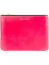 Comme Des Garçons New Super Fluo Clutch In Pink/yellow