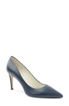 Bruno Magli Telma Pointed Toe Pump In Navy Calf