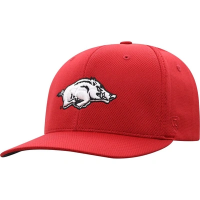 Top Of The World Cardinal Arkansas Razorbacks Reflex Logo Flex Hat