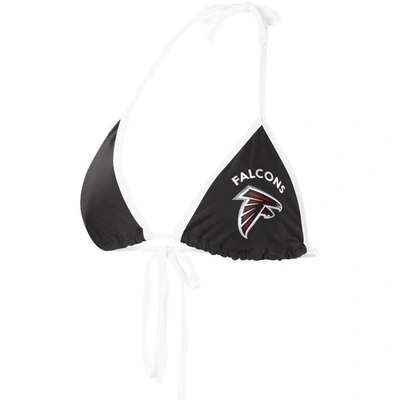 G-iii 4her By Carl Banks Black Atlanta Falcons Perfect Match Bikini Top