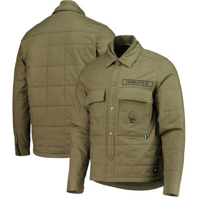 The Wild Collective Green Charlotte Fc Utility Full-snap Jacket