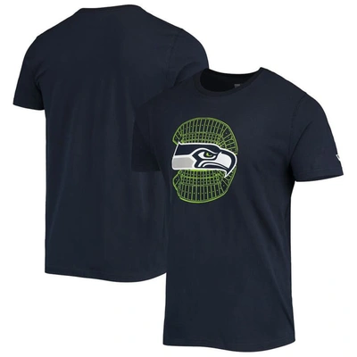 New Era College Navy Seattle Seahawks Stadium T-shirt