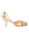 Sarah Chofakian Round-toe Pumps In Metallic